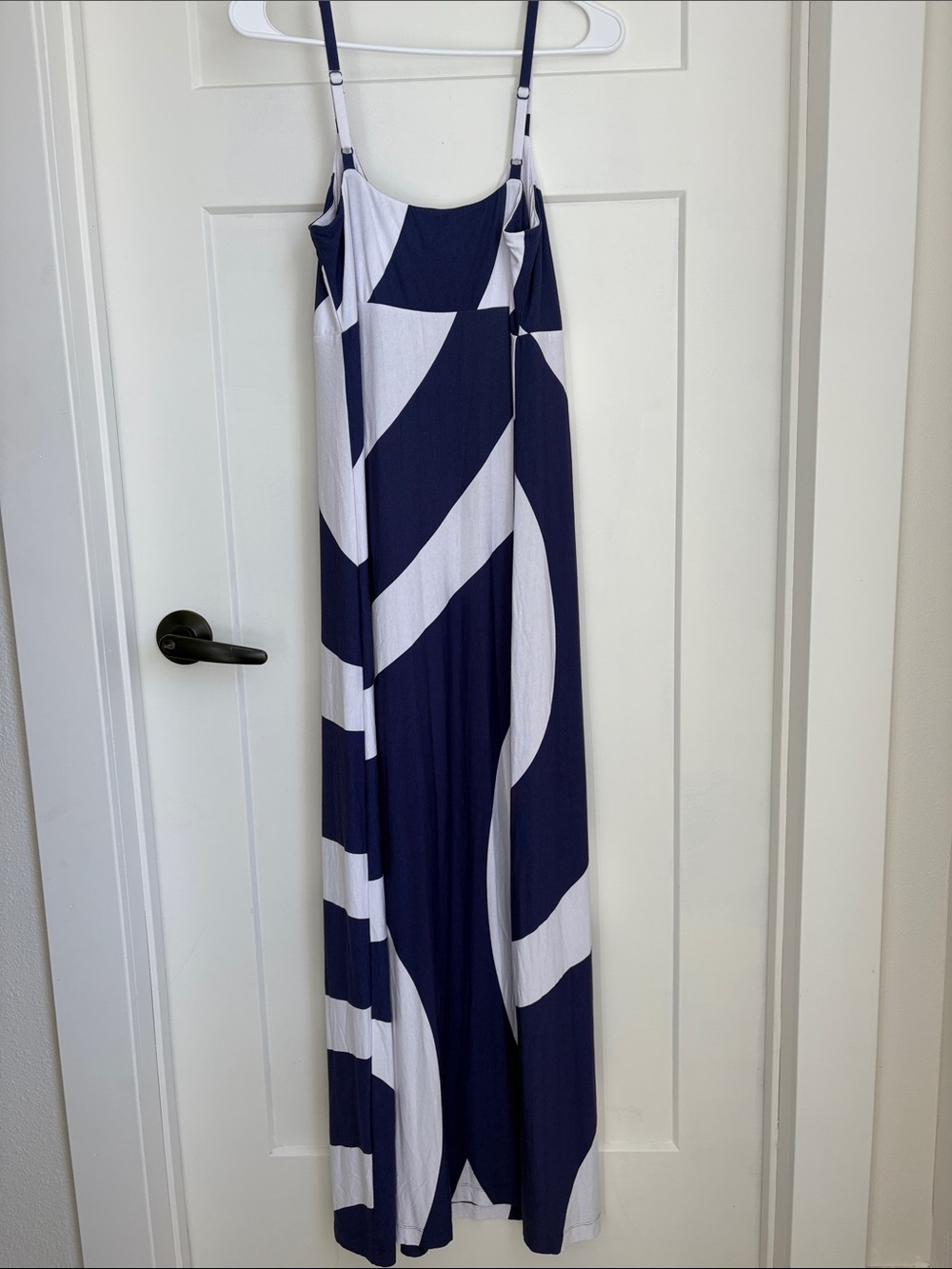 Tommy Bahama Navy and White Striped Maxi Dress with Drawstring Waist - Picture 4 of 5